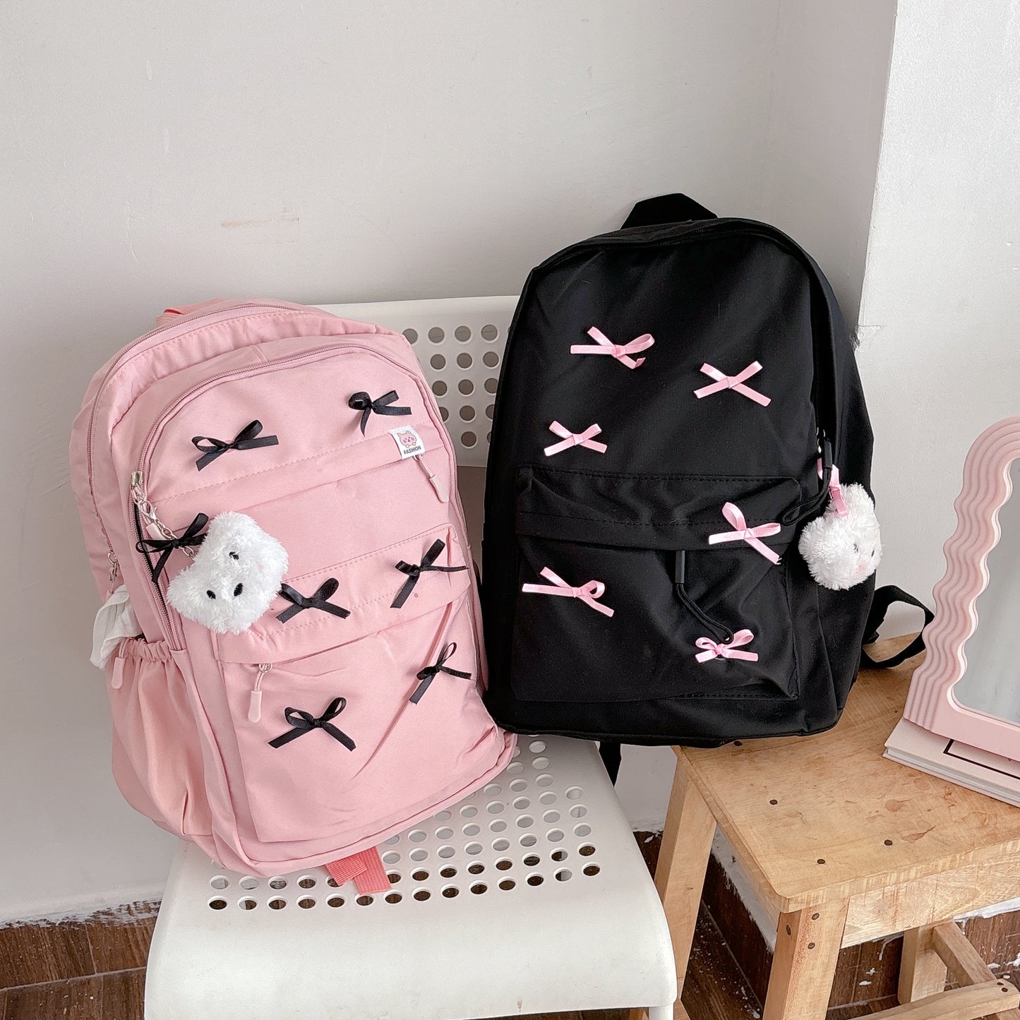 Babydoll Bow Backpack with free keychain