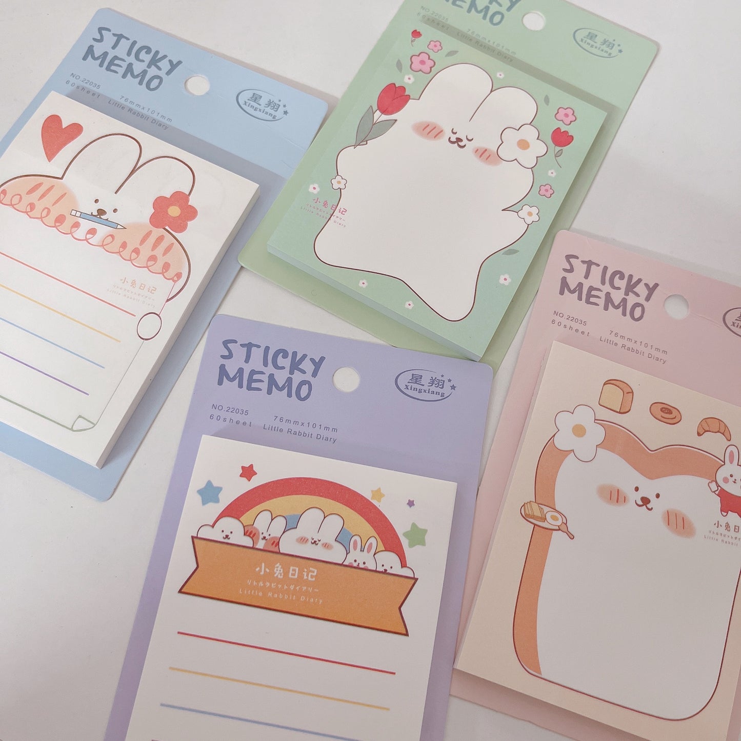 Kawaii Rabbit Sticky note set