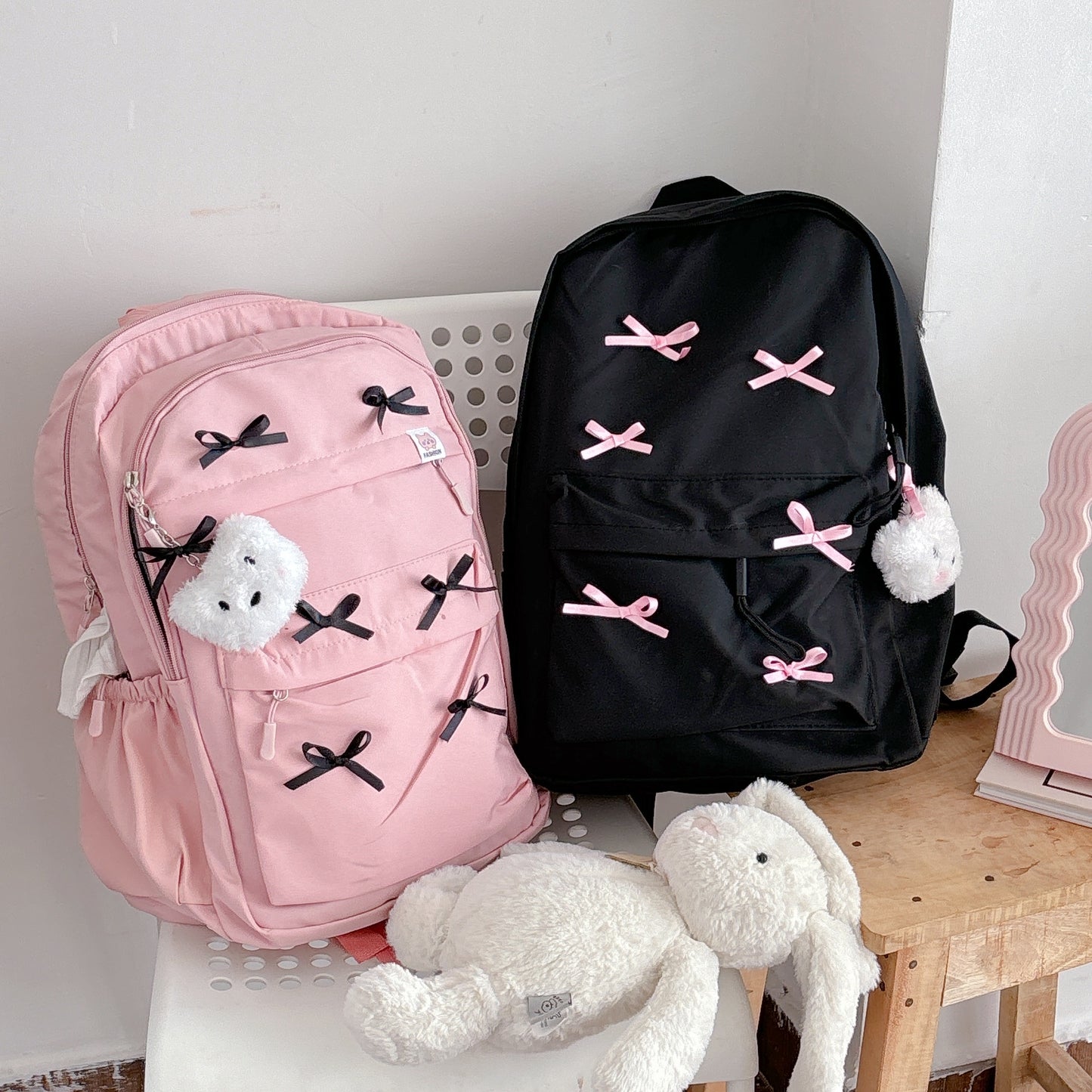 Babydoll Bow Backpack with free keychain