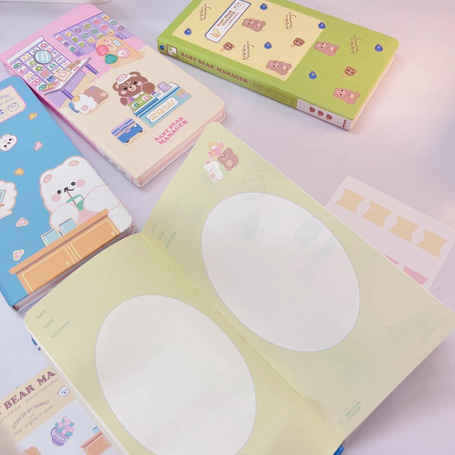 Baby Bear Kawaii Planner with sticker sheets