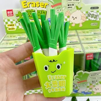 Sassy Spring Onion Eraser Set