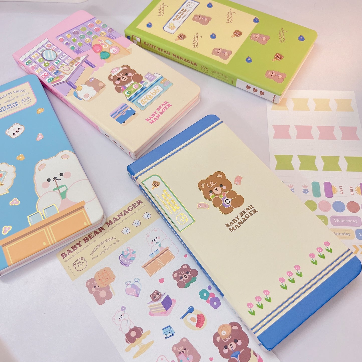 Baby Bear Kawaii Planner with sticker sheets