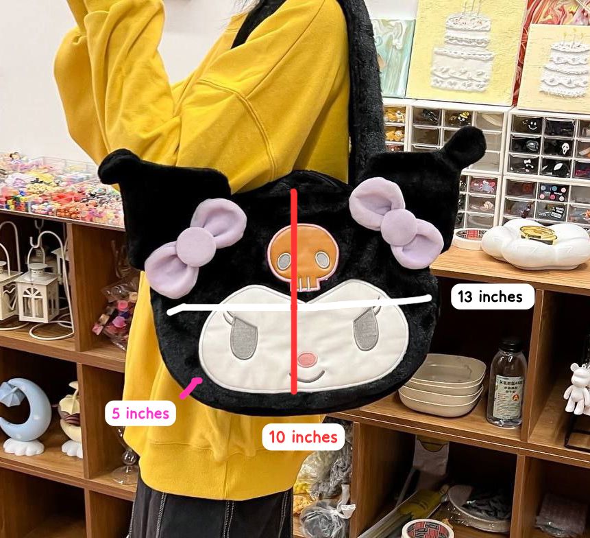 Kuromi Large Plushie Handbag