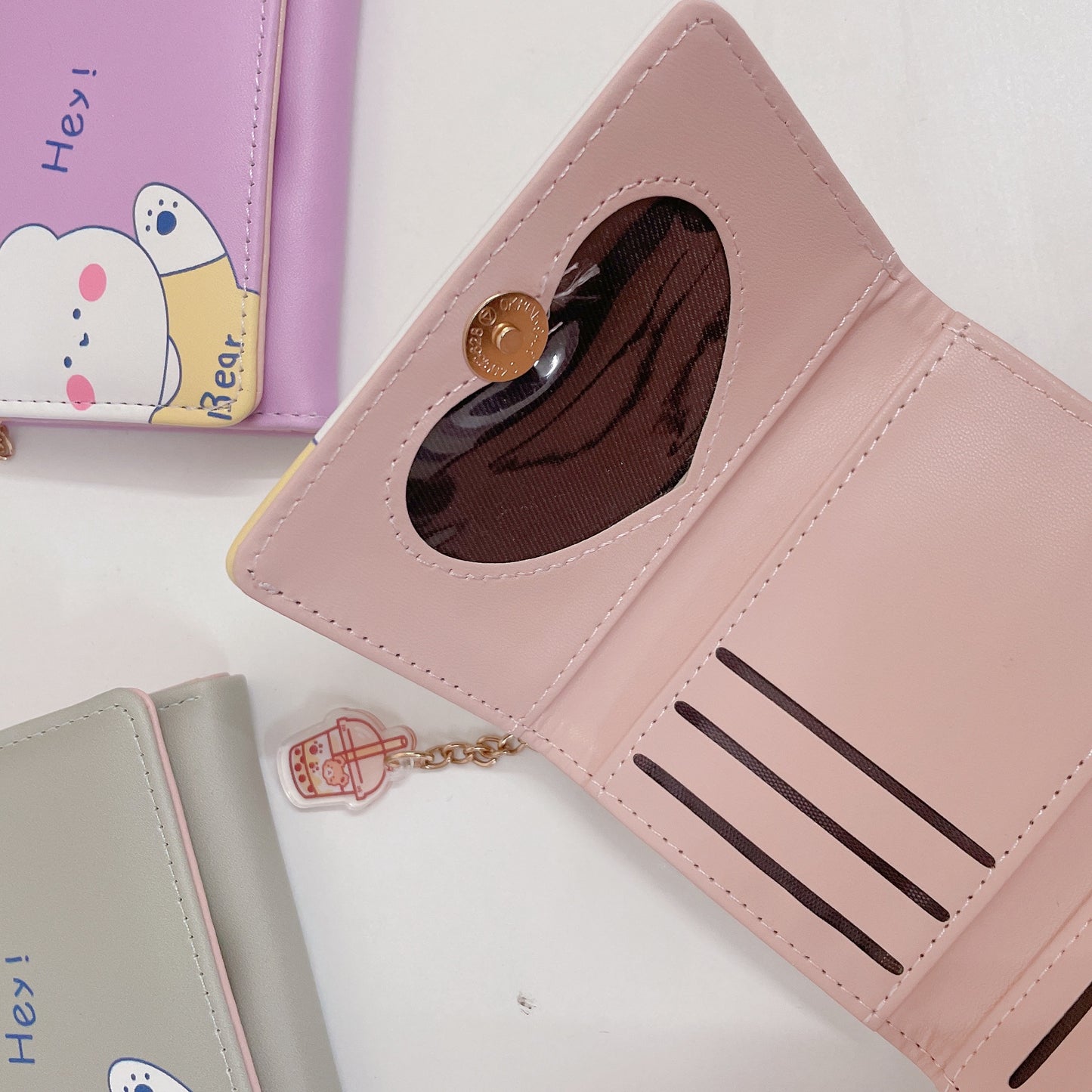 Kawaii Wallet with keycharm (d960)
