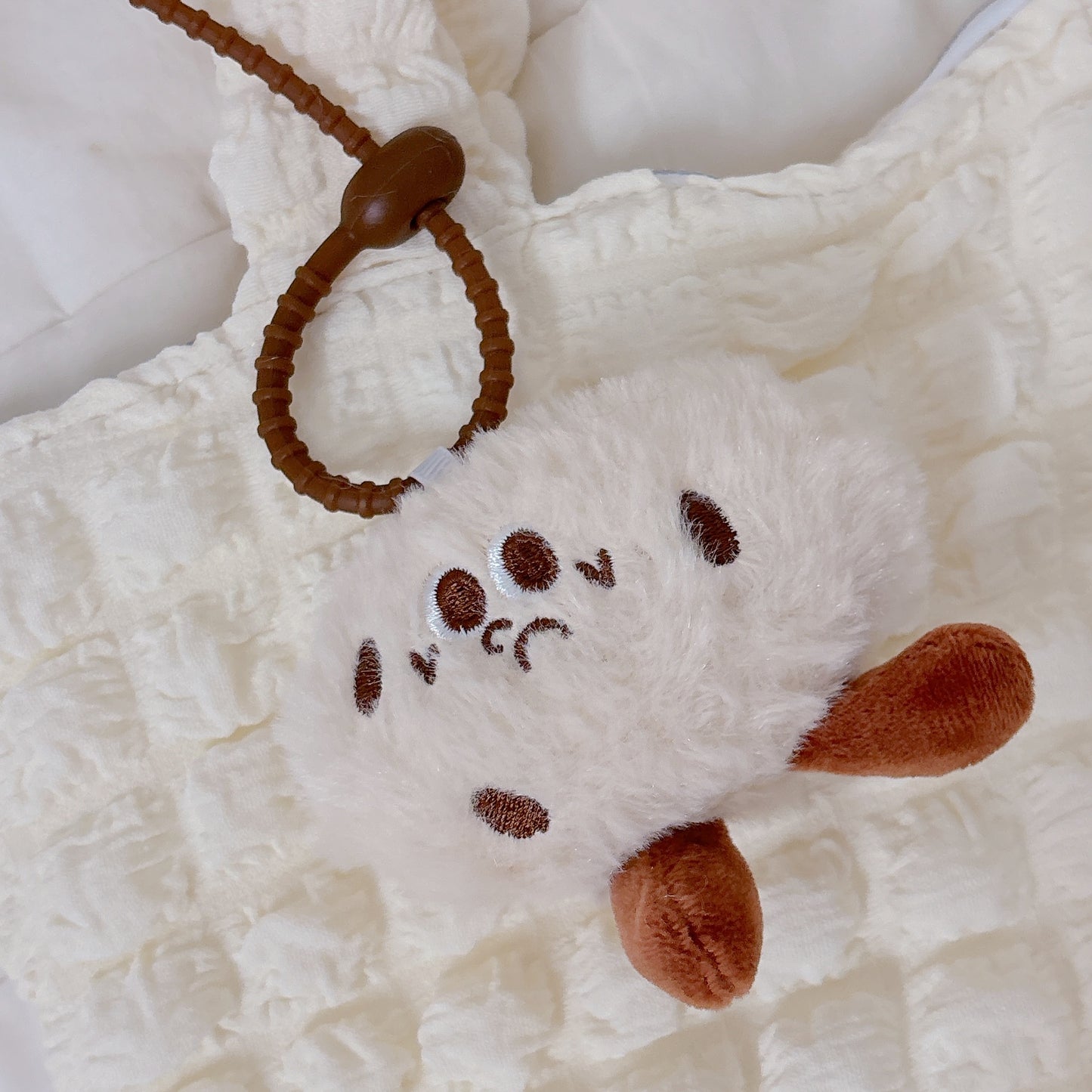 Potato Cloud Totebag with potato plushie keychain
