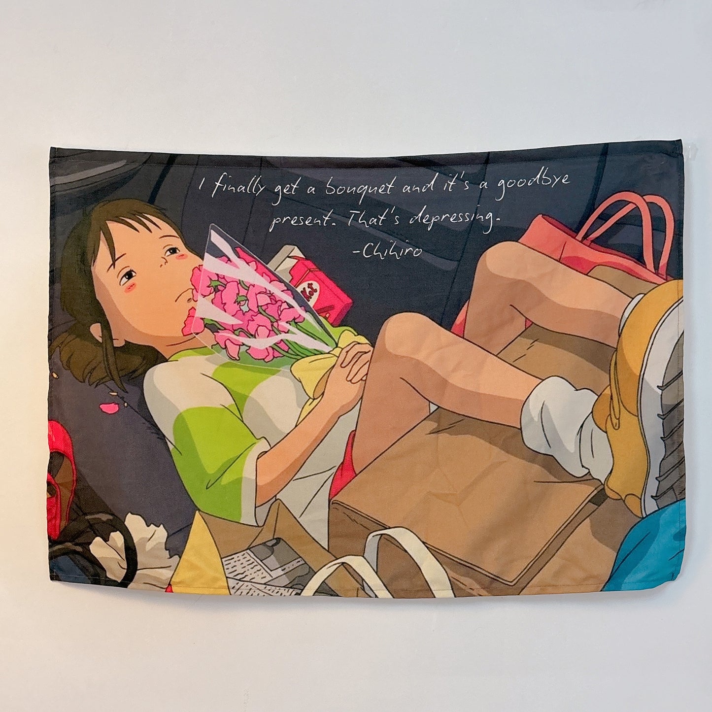Sad Chihiro Spirited Away Canvas Tapestry