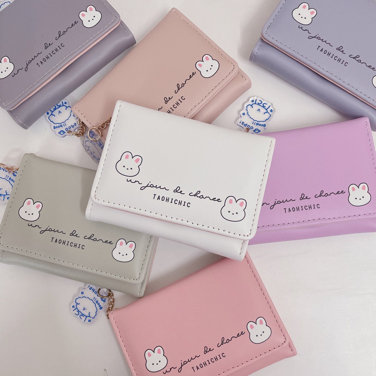 Kawaii Wallet with keycharm (d960)