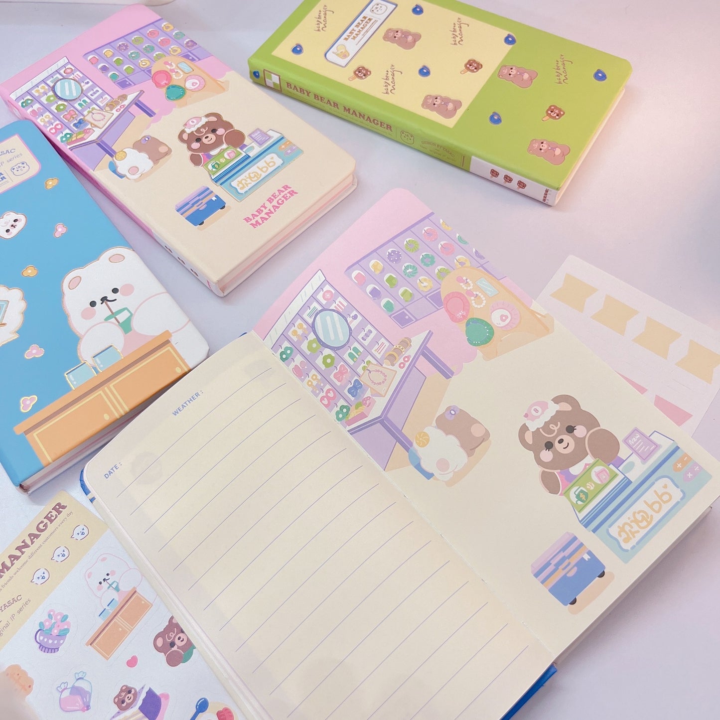 Baby Bear Kawaii Planner with sticker sheets