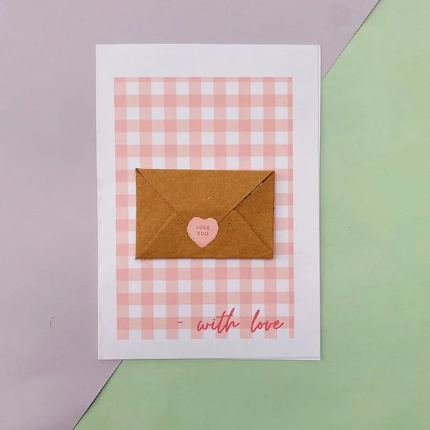 With love redeem the tickets greeting card