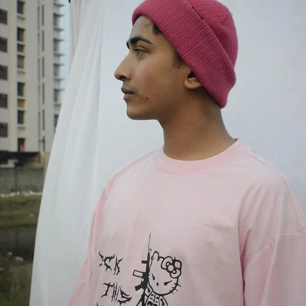 Sick of this Flesh Prison (Baby Pink) Oversized/ Boyfriend Fit