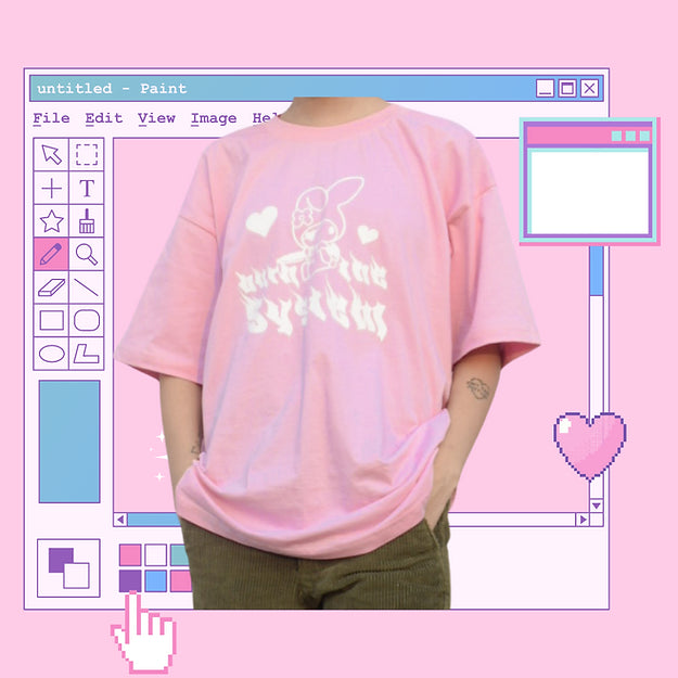 Burn the system Oversized/Boyfriend Tshirt
