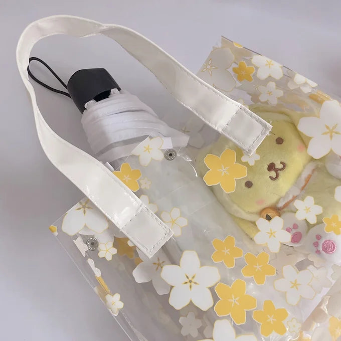 Sakura Transparent Waterproof Bag