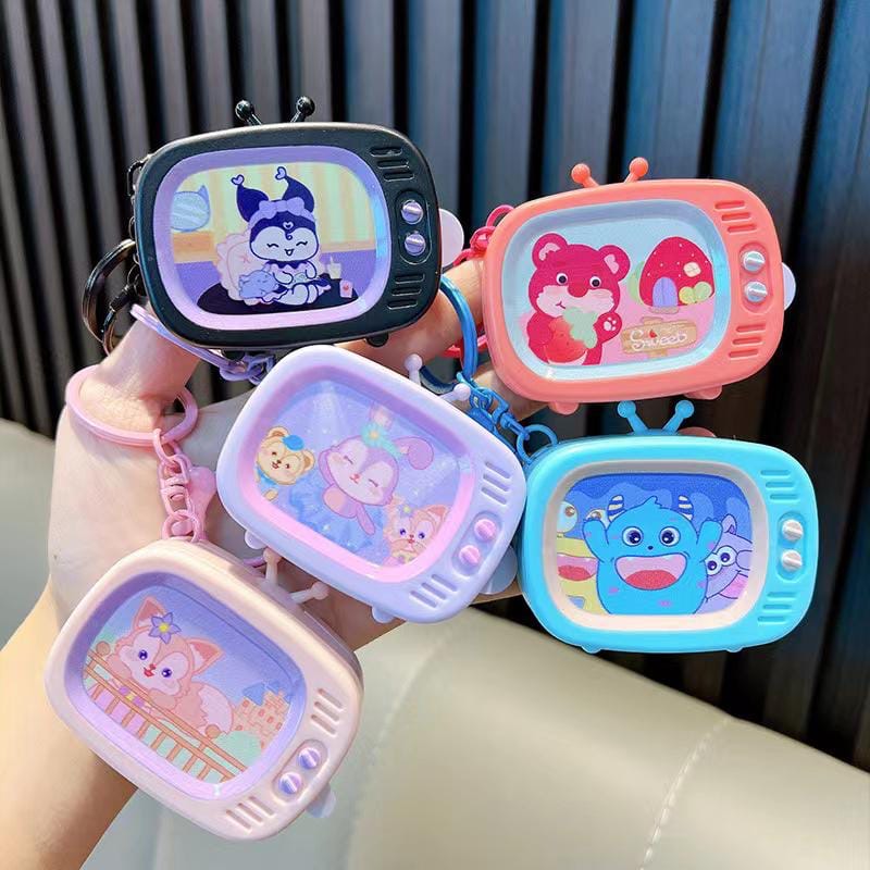 Cartoon TV gaming Keychain