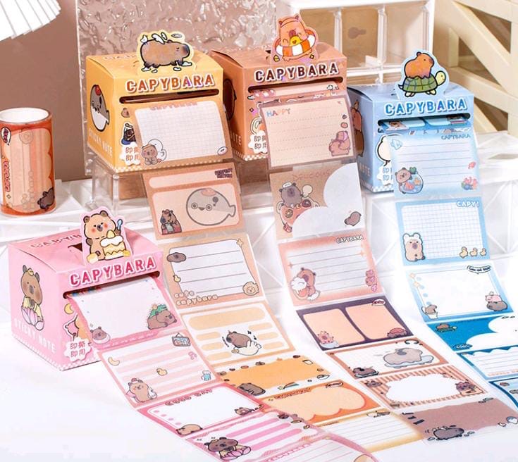 Capybara Sticky Notes Dispenser