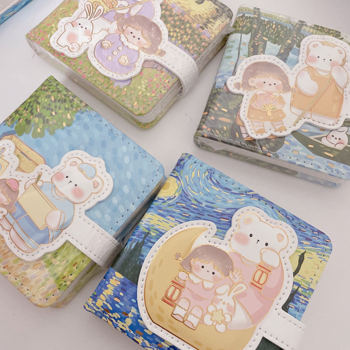 Van Gogh Puff Magnetic Journals with printed pages
