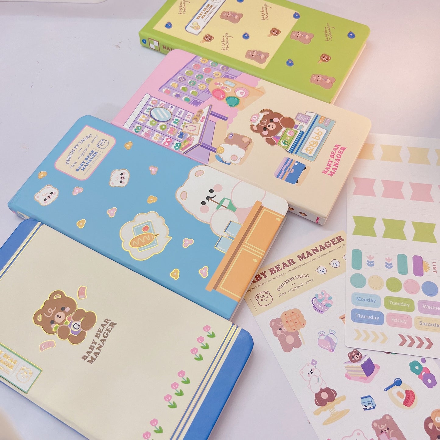 Baby Bear Kawaii Planner with sticker sheets