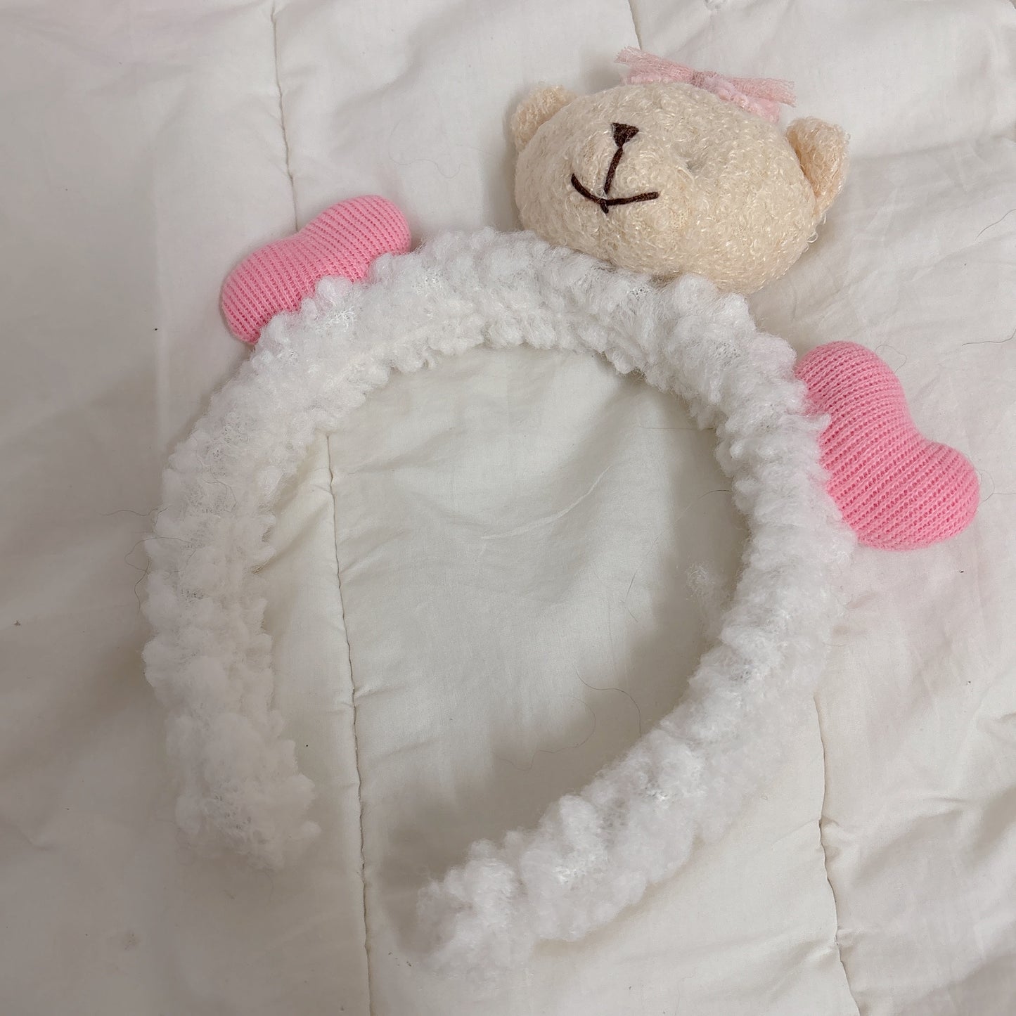 Heart Teddy Plushie Hairband