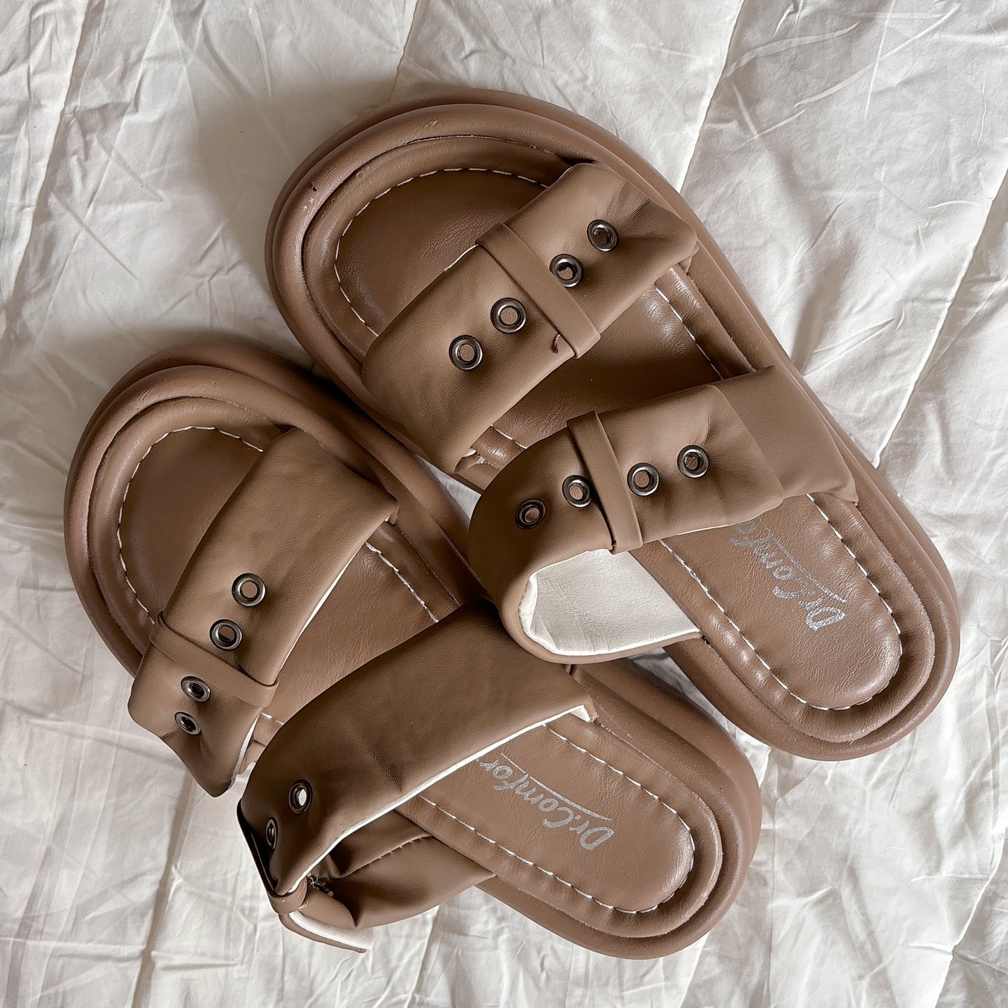 Grunge Platform Chunky Slides