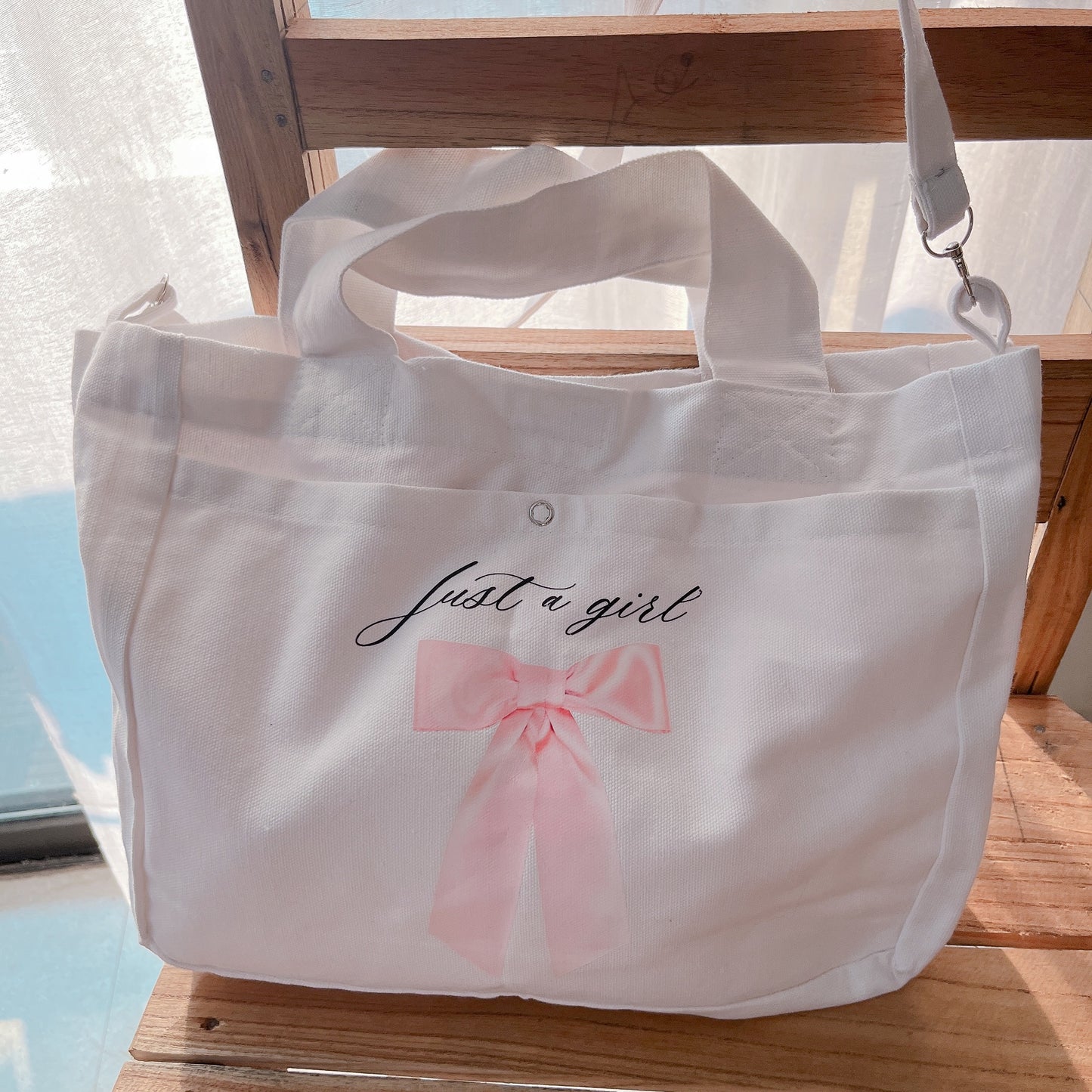 Just a girl Mini Totebag with sling