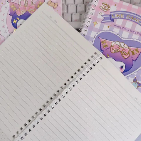 Kuromi lolita foiled Notebook