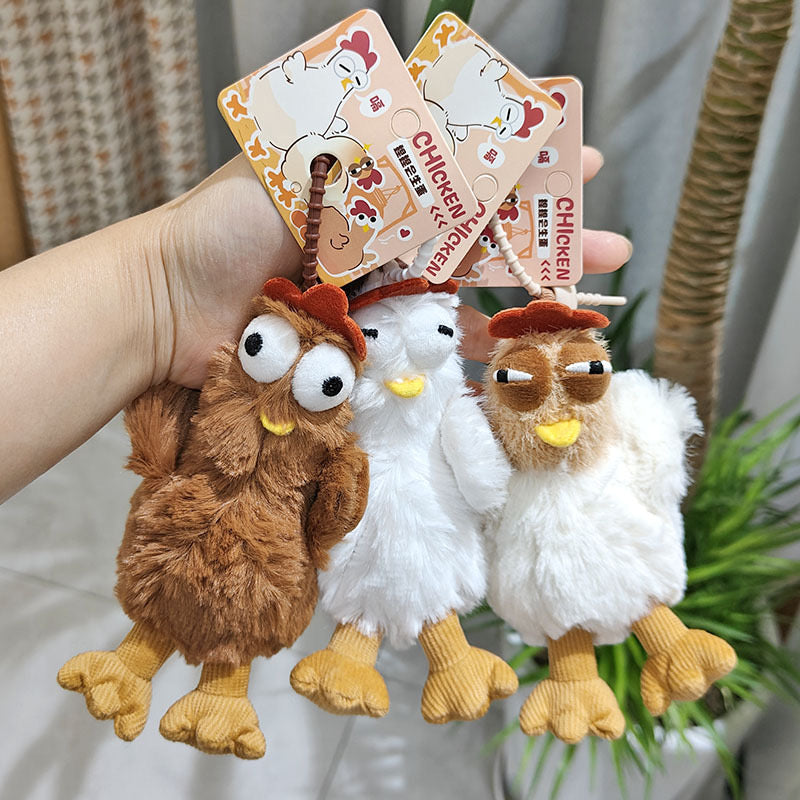 Ugly Chicken Plushie Bag Charm