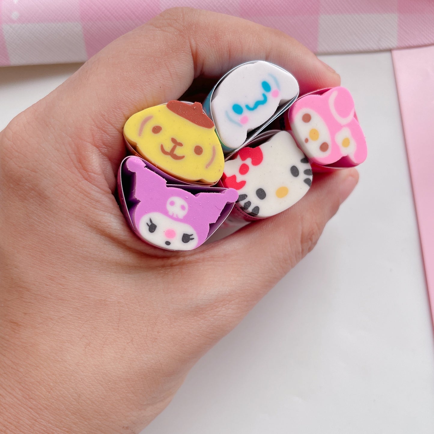 Sanrio long erasers