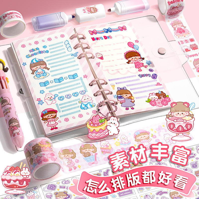Kawaii Binder Premium Stationery Kit with bag…