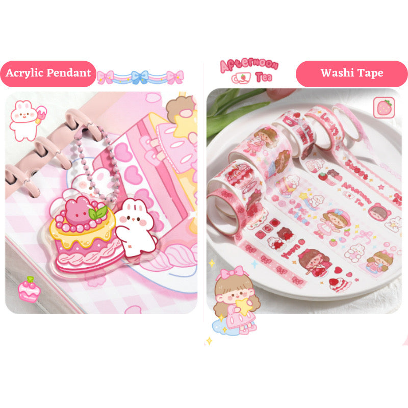 Kawaii Binder Premium Stationery Kit with bag…