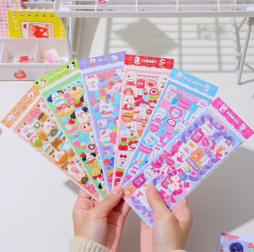 Kawaii bunny Korean Deco Sheets