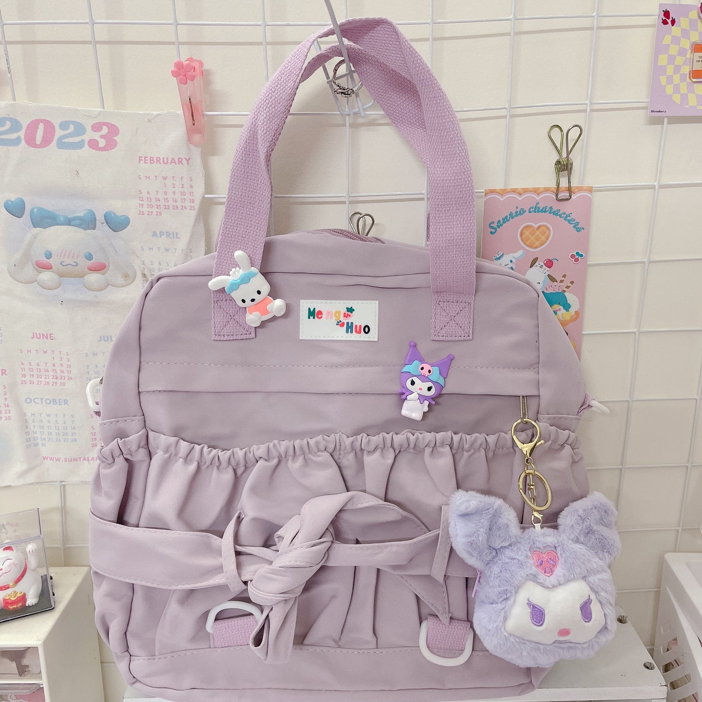 Kuromi 2 in 1 Mochi Backpack