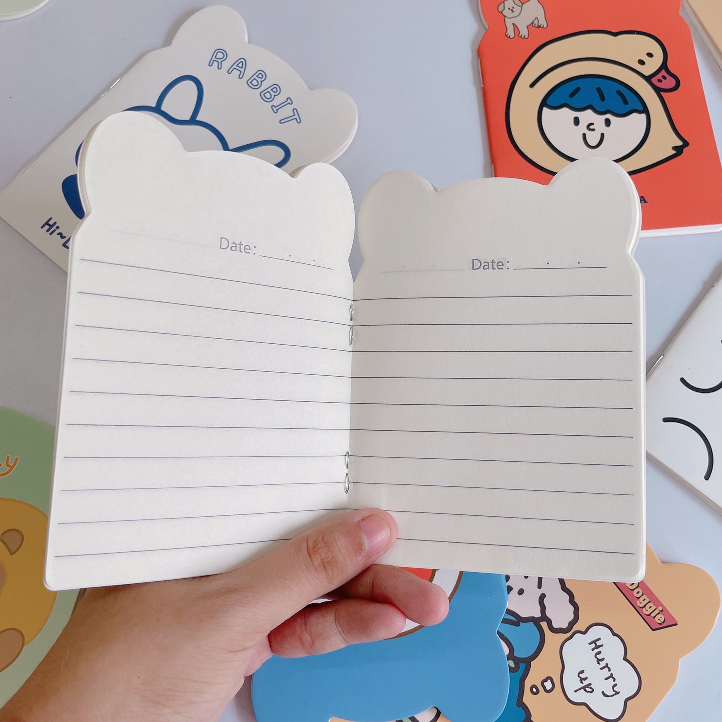 Kawaii ear mini notebook set of 3