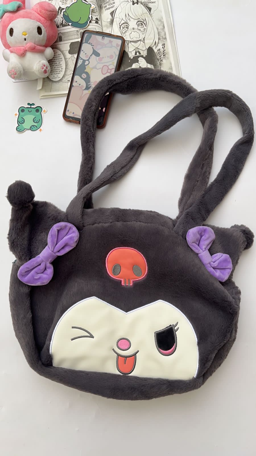 Kuromi Large Plushie Handbag