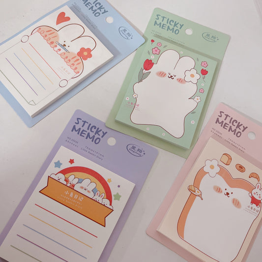 Kawaii Rabbit Sticky note set