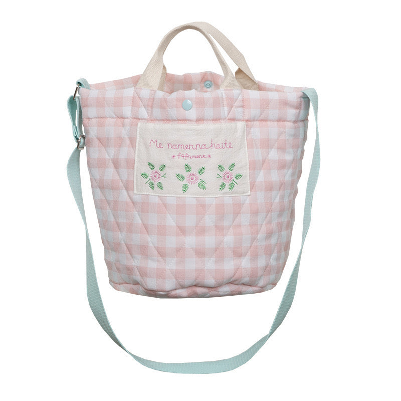 Ghingham Picnic Bucket Bag