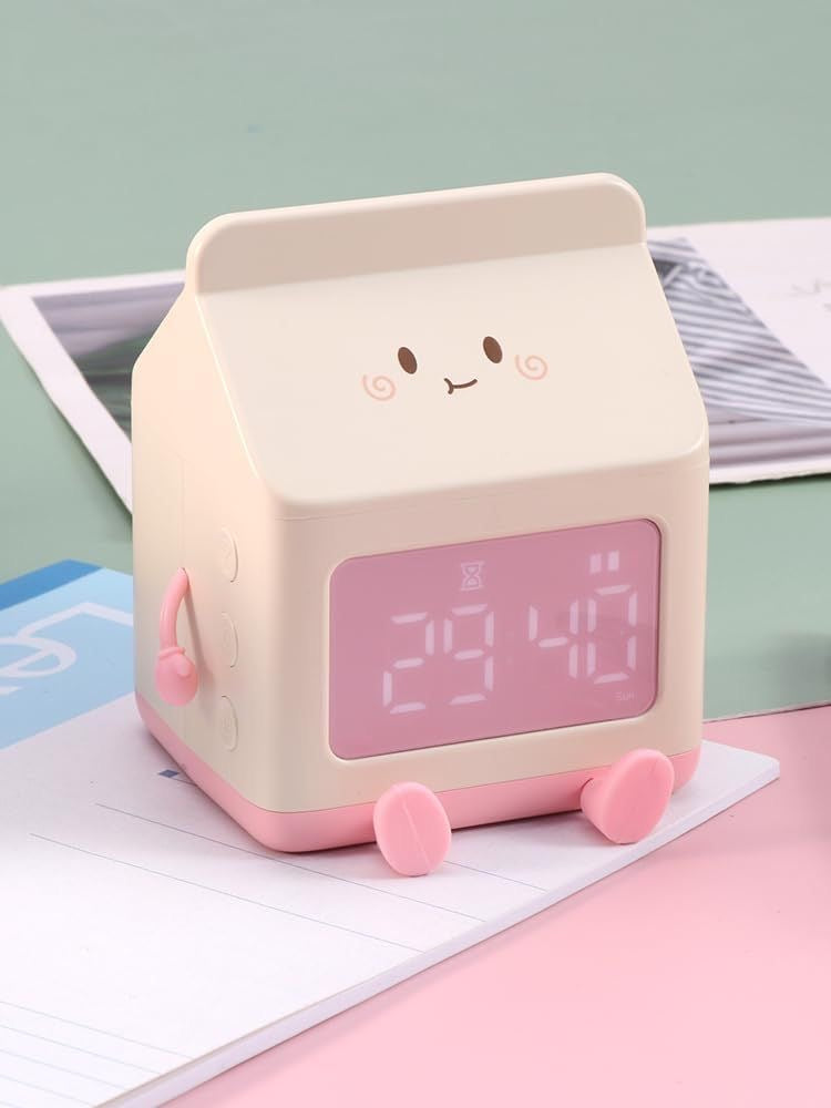 Milk Carton Digital Alarm Clock