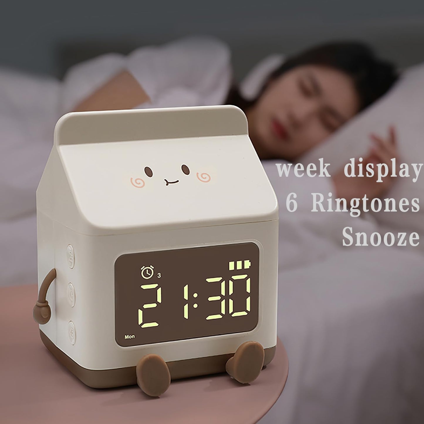 Milk Carton Digital Alarm Clock