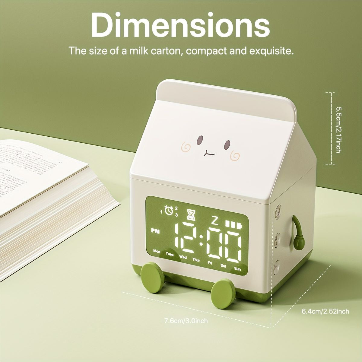 Milk Carton Digital Alarm Clock