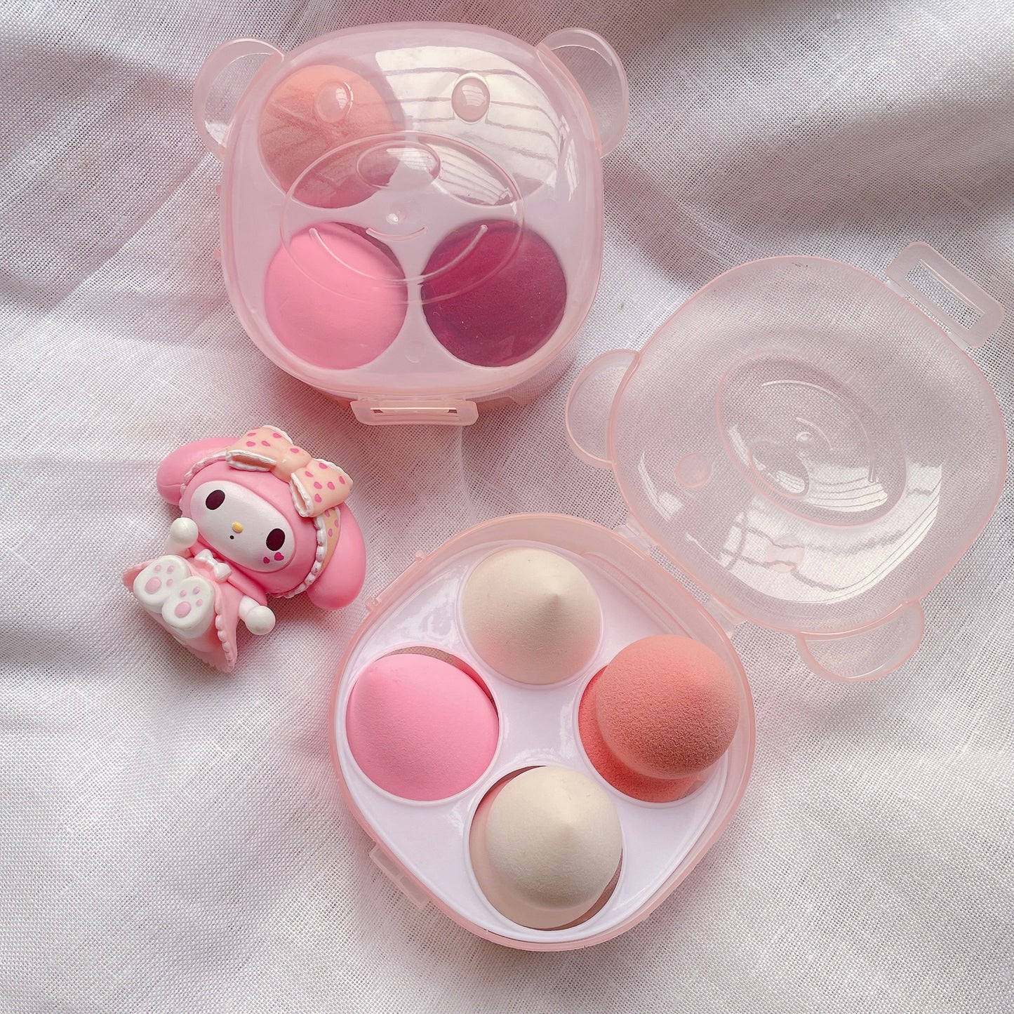 Kawaii Teddy Beauty Blender Set