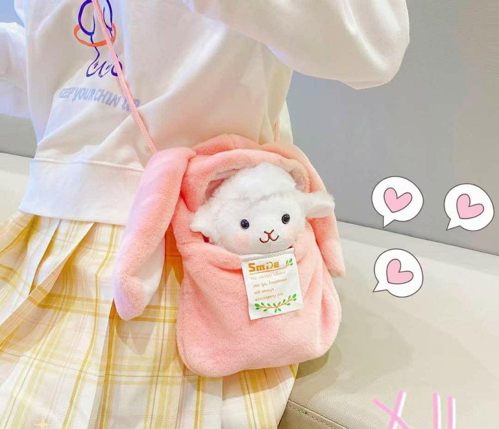 Kawaii Sheep detachable plushie bag