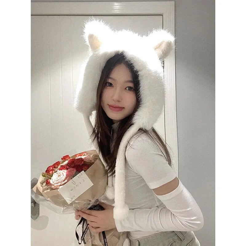 Kawaii Fox/Cat ear premium plush hat