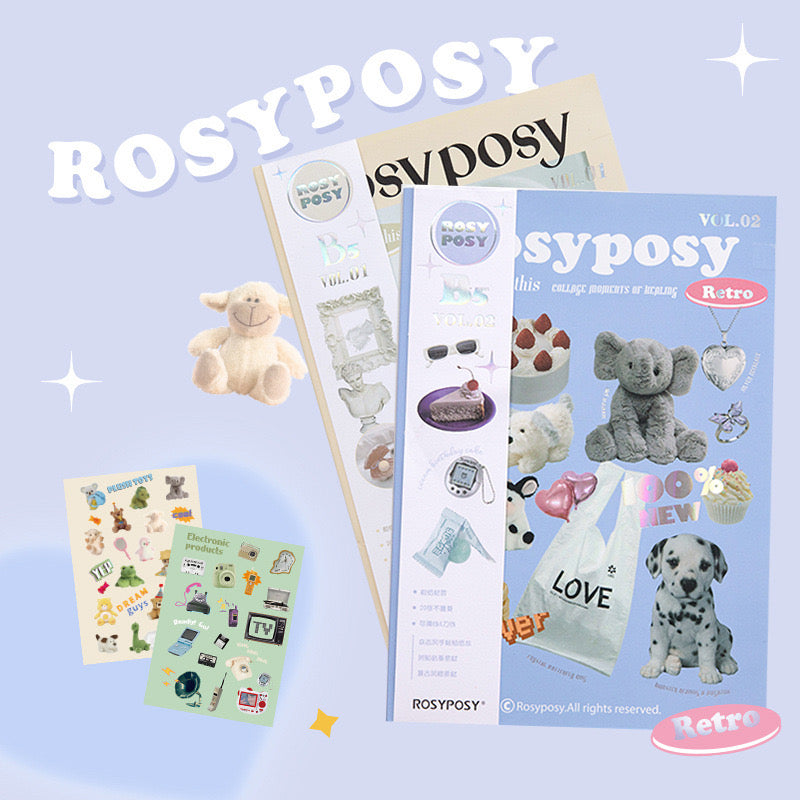 Rosy Posy Sticker Magazine Large