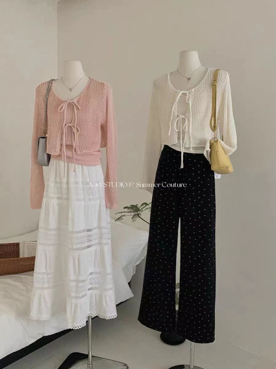 Korean Summer Cardigan Set