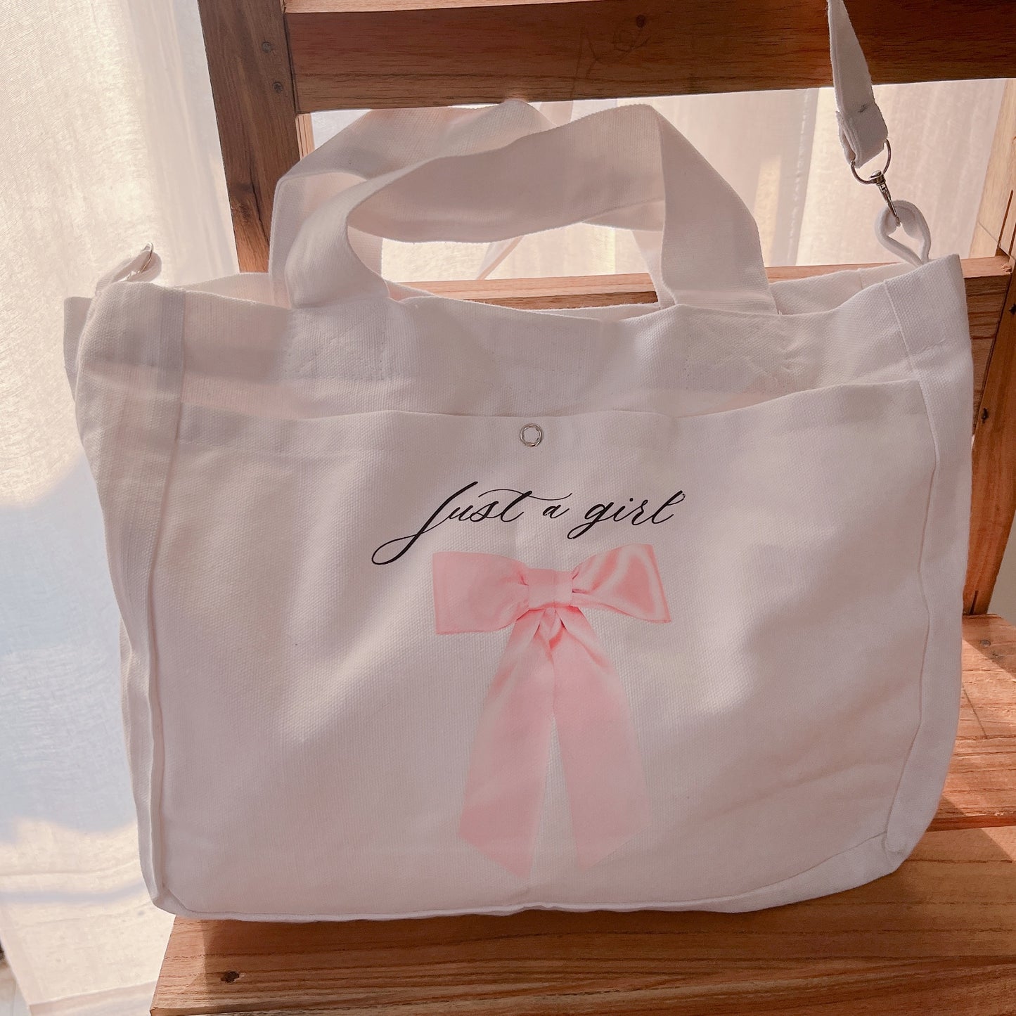 Just a girl Mini Totebag with sling