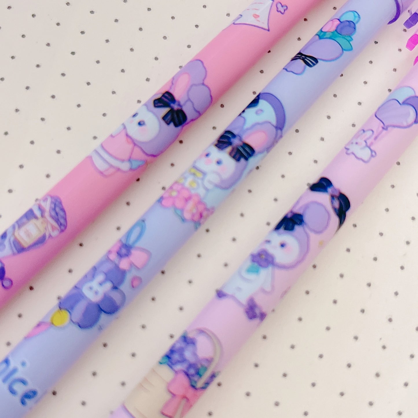 Kawaii Bunny Erasable Gel Pen Set of 12