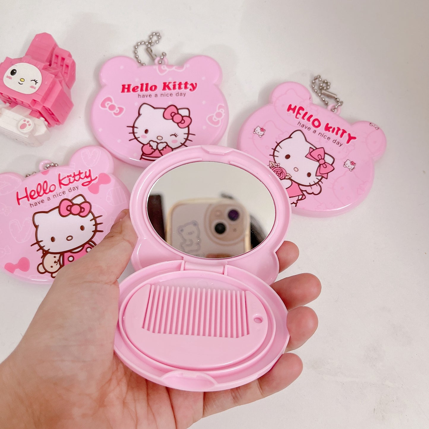 Hello Kitty Pocket Mirror with comb