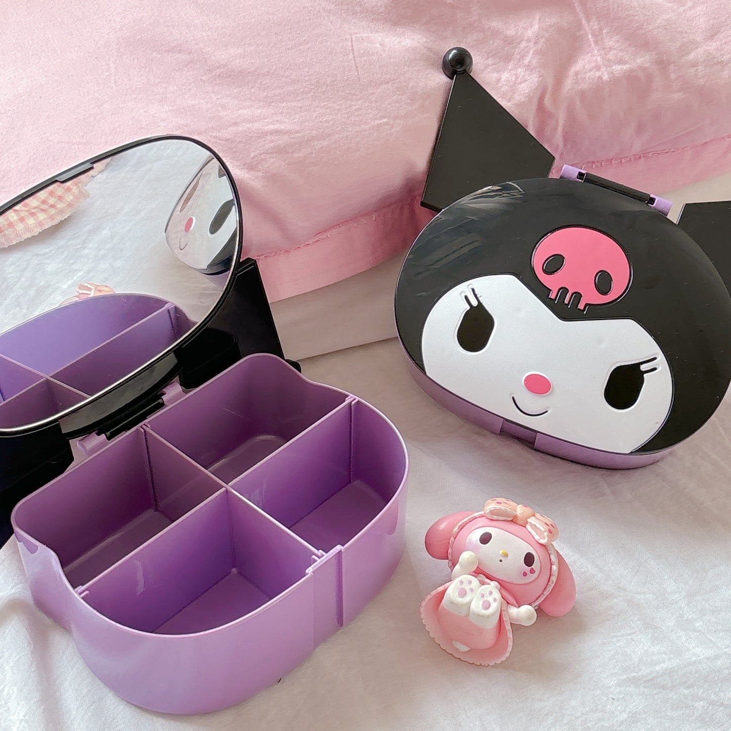 Kuromi Desk Mirror/Organiser