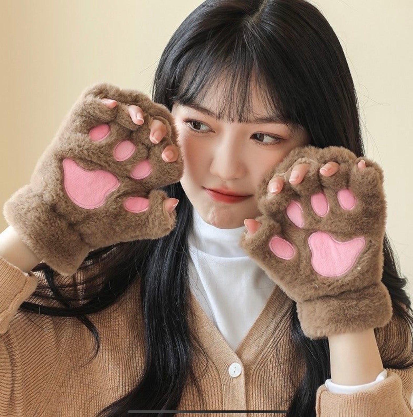 Kawaii cat paw gloves
