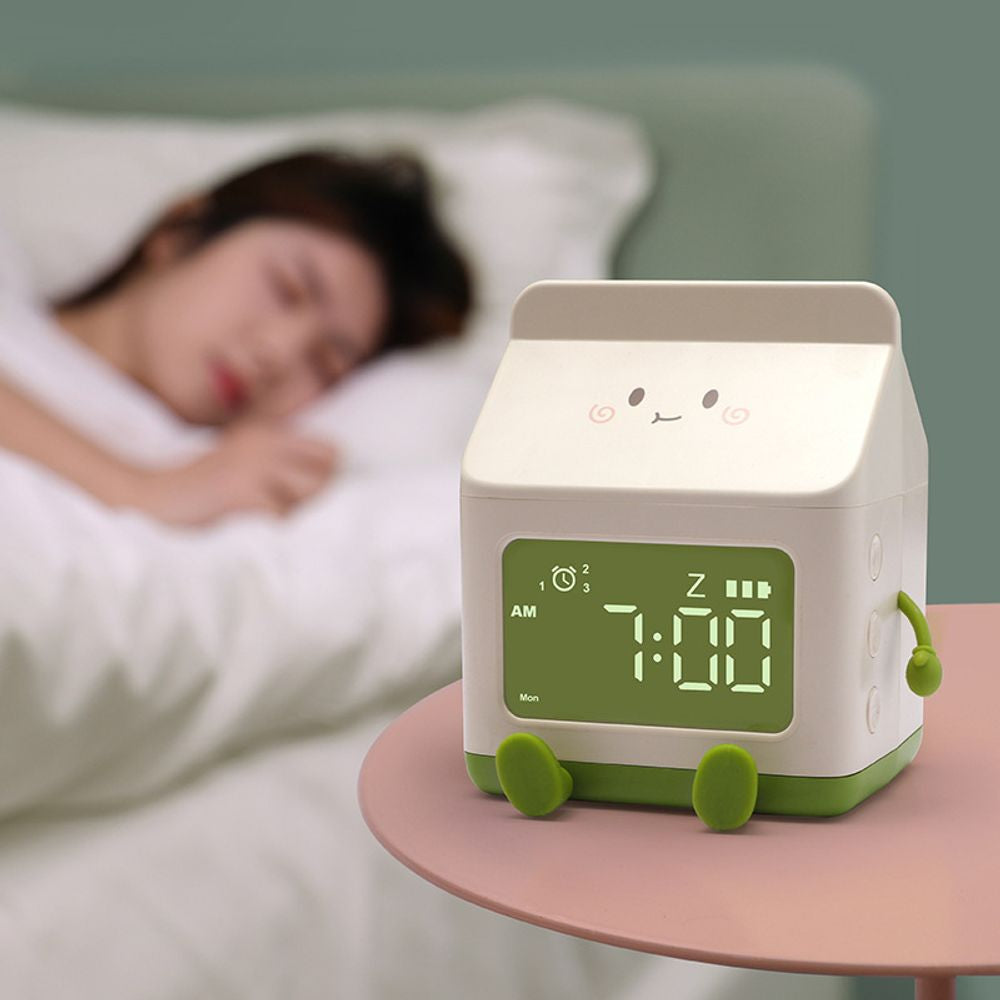 Milk Carton Digital Alarm Clock