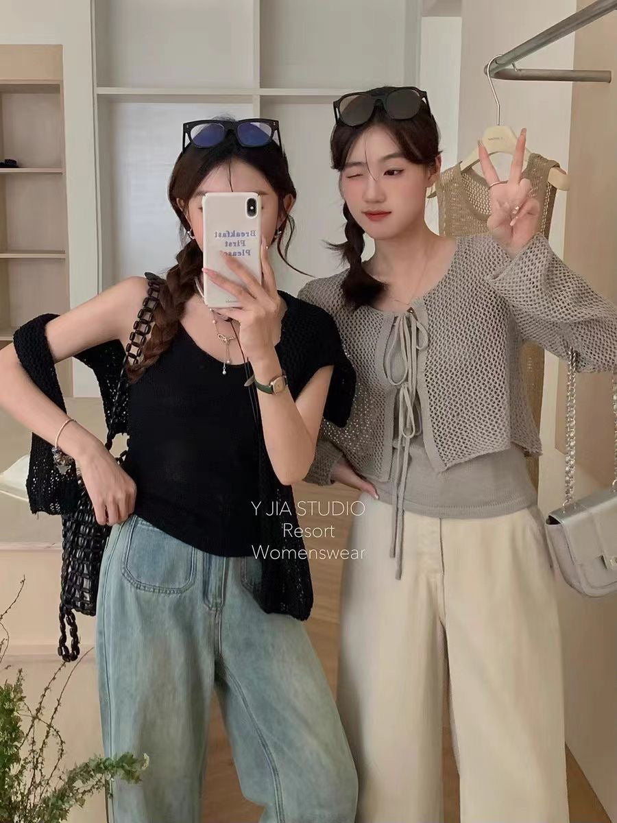 Korean Summer Cardigan Set