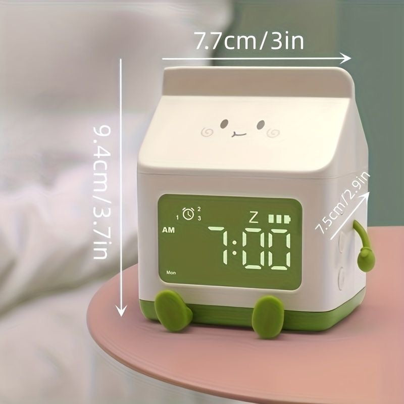 Milk Carton Digital Alarm Clock